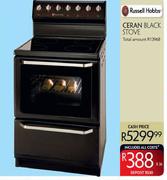 Russell Hobbs Ceran Black Stove
