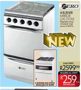 Zero 4 Burner Mirror Gas Stove