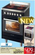 Kelvinator Ceran Free Standing Black Stove