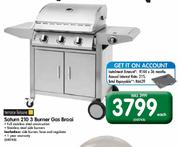 Terrance Leisure Saturn 210 3 Burner Gas Braai-Each