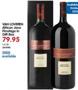 Van Loveren African Java Pinotage In Gift Box-1x1.5ltr