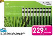 Plastic Solar Garden Lights -20 piece