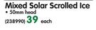 Mixed Solar Scrolled Ice 50mm Head
