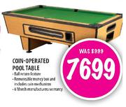 Coin-Operated Pool Table