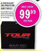 Dunlop Pro Tour Golf Balls-24's Per Pack