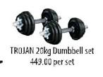 Trojan Dumbbell Set-20kg 