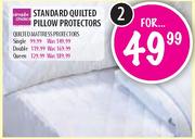 Double Quilted Mattress Protectors-2's