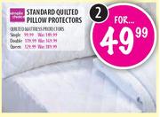 Standard Quilted Pillow Protectors-2's