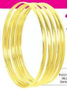 9ct Gold 'C' Shaped Bangles-4mm