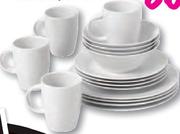 White Dinner Set-16 Pcs