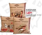 In House In Home Jute Scatter Cushions-45x45cm Each