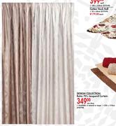 Design Collection Retro 70's Jacquard Curtain-230X218cm Per Drop