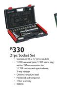 21pc Socket Set
