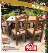 Jalang Wooden Dining Table-1460mmx900mmx760mm