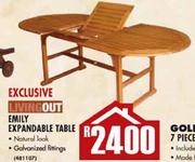 Emily Expanable Table