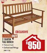 Living Out 2 Seater Tuli Bench