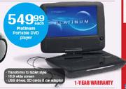 Platinum Portable DVD Player-Each