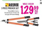 Garden Master 3 Piece Pruner Set-Per Set