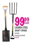 Lasher Steel Shaft Spade-Each