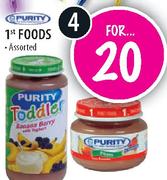 Purity 1st Foods Assorted-4's