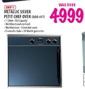 Defy Metallic Silver Petit Chef Oven-710mm(DBO-417)