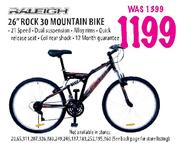 Raleigh 26" Rock 30 Mountain Bike-Each