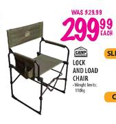 Camp Master Lock And Load Chair-Each
