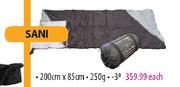 Camp Master Sani Sleeping Bag-200cmx85cm Each