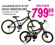 Raleigh 16"/20" Atomic Mountain Bike-Each
