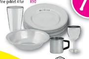 Stainless Steel Tumblers Or Dinner Plates-4's