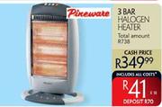 Pireware 3 Bar Halogen Heater