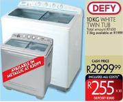 Defy White Twin Tub-10kg Each