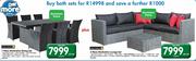 Terrace Leisure 7 Piece manhattan Dining Set +4 Piece manhattan Lounge Set 