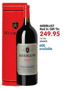 Meerlust Red In Gift Tin-1x1.5ltr