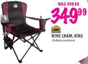 Camp Master Wine Chair,King