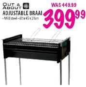 Out & About Adjustable Braai-60 x 45 x 21cm