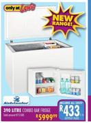 Kelvinator 390ltr Combo Bar Fridge