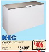 KIC 438ltr White Chest Freezer