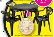 Antrautte Low Back Ebony Chairs