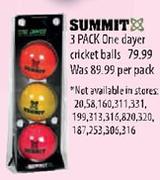 Summit 88 3 Pack One Dayer Cricket Balls