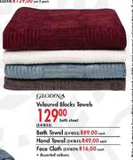 Glodina Veloured Blacks Face Cloth-Each