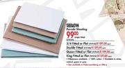 Sheraton Percale King Fitted Or Flat Sheeting-Each