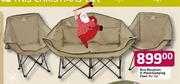 Blue Mountain 3-Piece Camping Chair-Per Set