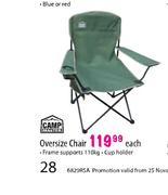 Camp Master Oversize Chair -Each