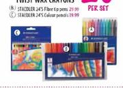 Staedtler Fibre Tip Pens-24's per set