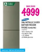 Samsung Metallic Silver Bottom Freezer Fridge-306Ltr(RL40SCMG)