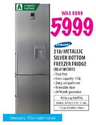 Samsung Metallic Silver Bottom Freezer Fridge-318Ltr(RL41WCIH1)