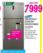 Samsung Metallic Silver Top Freezer Fridge-500Ltr(RT63NBPN)