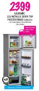 Logik Metallic Silver Top Freezer Fridge-225Ltr(LDD225S)