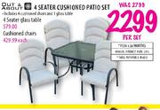 Out & About 4 Seater Glass Table